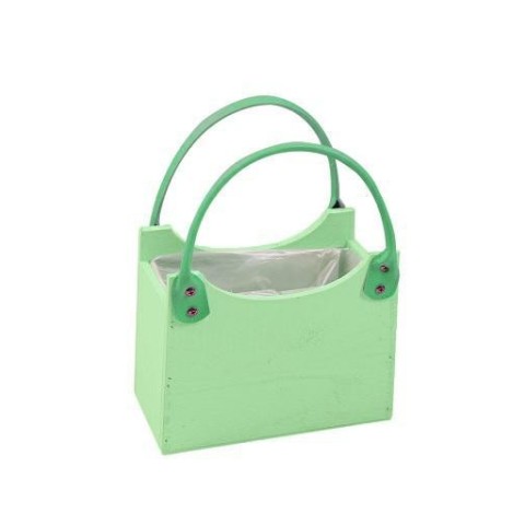 BORSA RETTANGOLARE VERDE 18X12